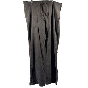 Prana Breathe Women's Pants Size Large Pull On Brown Tie Lightweight Comfort